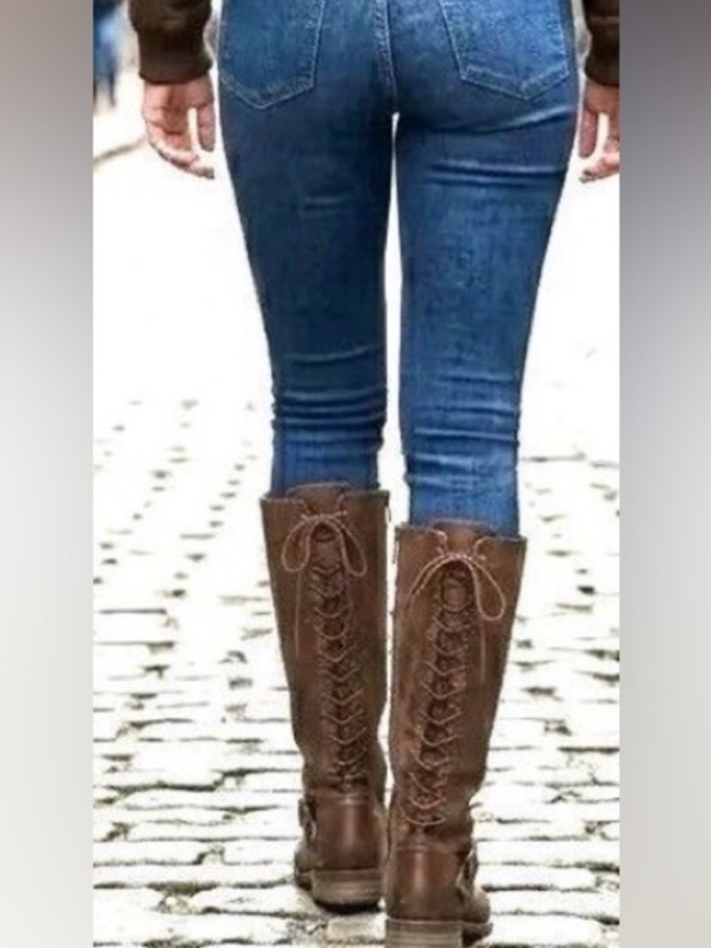 Sofft Women's Kristi Leather Lace Up Tall Boot Knee High Sz 8M Western Boho